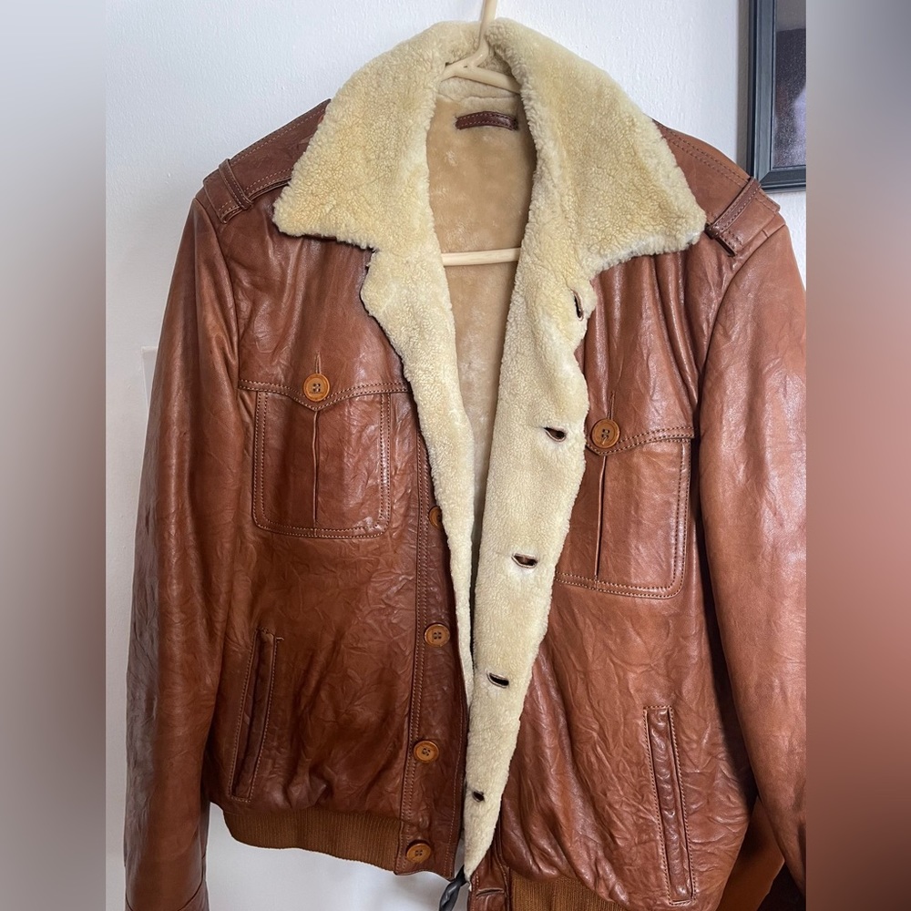 Authentic leather jacket mens